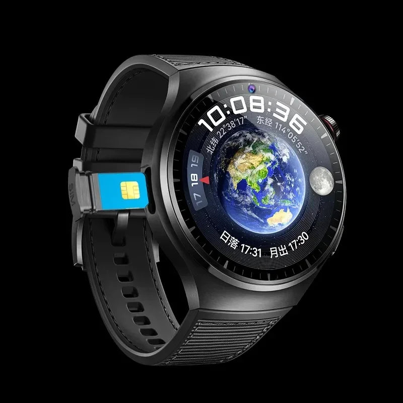 4G AMOLED Smartwatch B14 HD Dual Camera Wifi Video Call Bluetooth SIM card Google PLAY app Download Waterproof smartwatch
