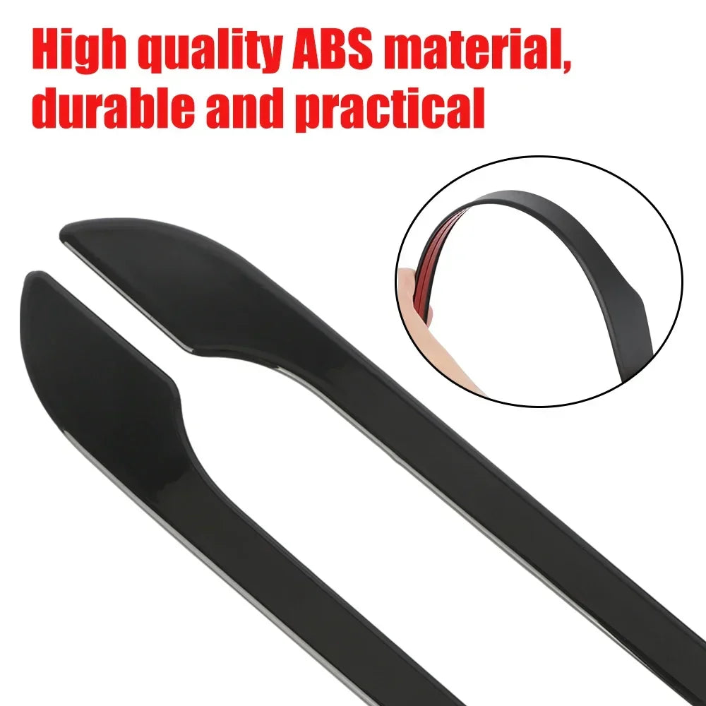 4pcs Set of Black Carbon Fiber Door Handle Covers for Tesla Model 3 & Y - Scratch-Resistant  Tape Polished Finish Amagi