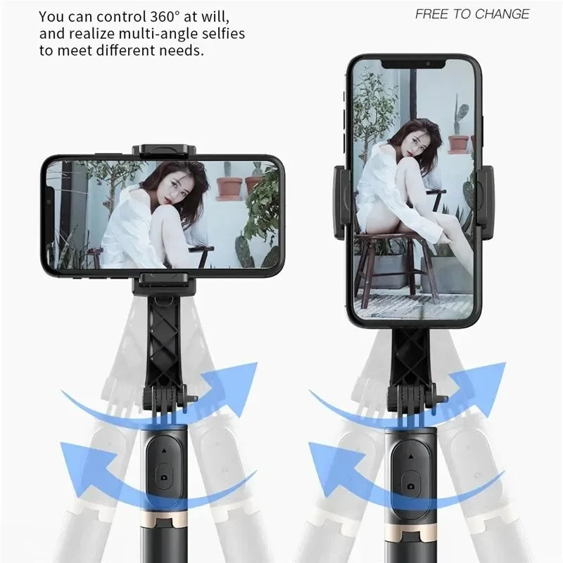 Handheld Gimbal Stabilisateur Estabilizador Selfie Stick Smartphone Action Kameralar Bluetooth Tripod For Live Broadcast