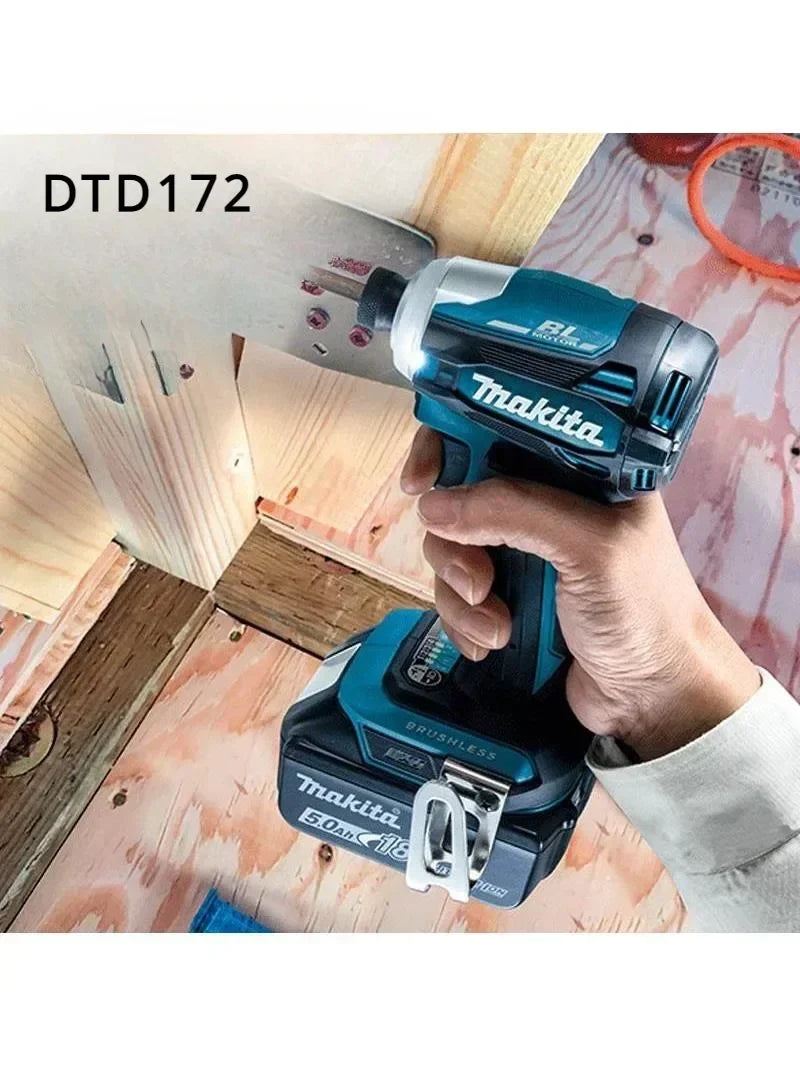 2025 Makita DTD172 Cordless Impact Driver 18V LXT BL Brushless Motor 180 N·M Power Tools Electric Drill for Wood Bolt T-Mode