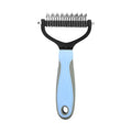Cat Hair Removal Comb Dog Hair Removal Brush Stainless Steel Double Sided Pet Grooming Brush Removing Tangles Cat Accessories