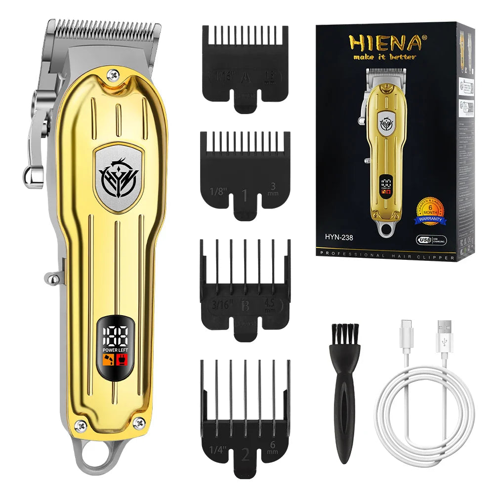 hiena Hair cutting machine Professional Hair Trimmer Barber Carving Gradient Finish Machine Electric Clipper barber cordless
