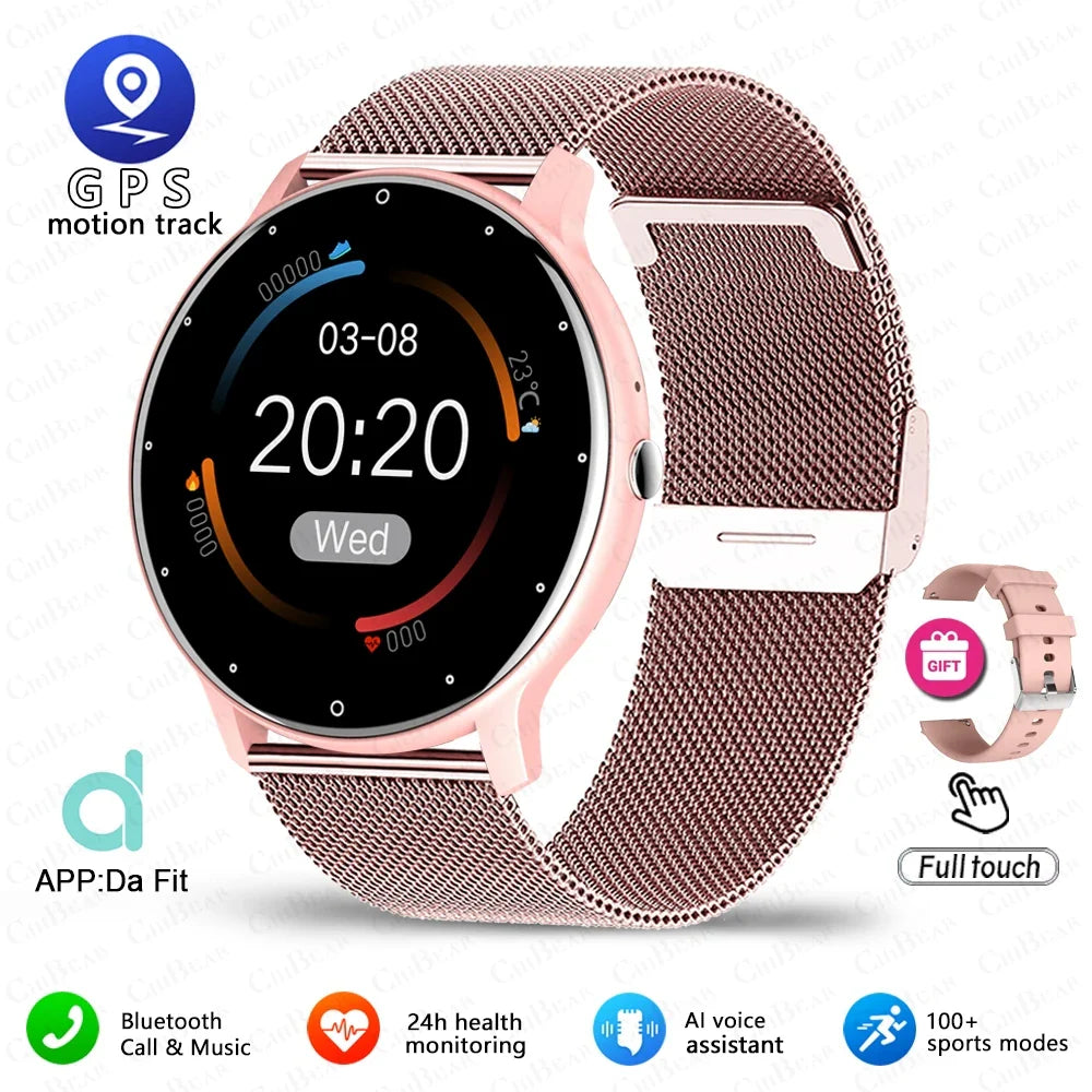2026 New Ultra-Slim Smart Watch Men 100+ Sports Modes Heart Rate Monitoring AI Voice Assistant Bluetooth Call Smartwatches