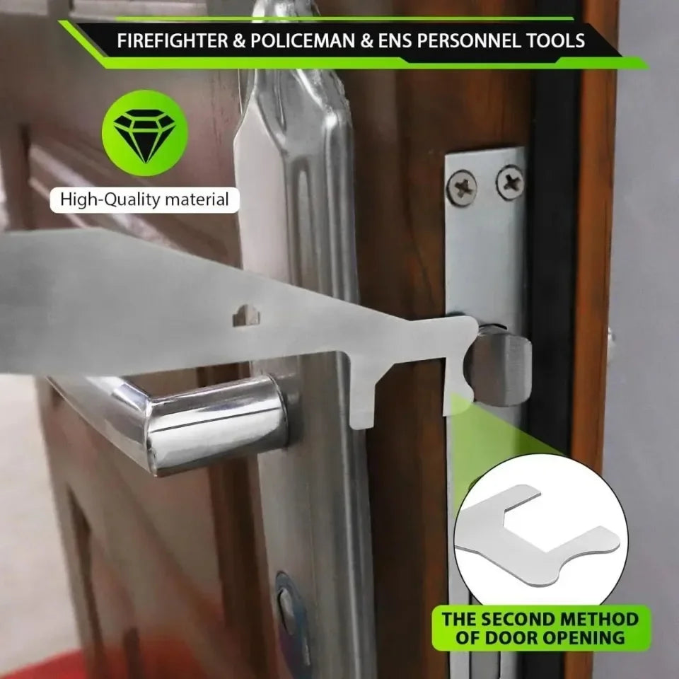 Multi-Functional Firefighters Tools Stainless Steel Lock Picking Fire Tool Fast Opener Practical Locksmith Kit for Professionals