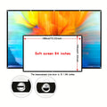 60-150 inch Corded version-high-definition foldable projection screen, suitable for outdoor camping, offices, and home theaters