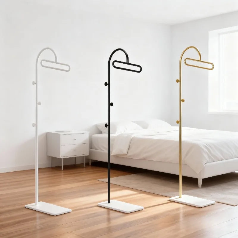 Household Clothes Hanger Floor-standing Bedroom Simple Clothes Hanger Clothes Rack Popular Coat Rack Clothes Hanger Storage