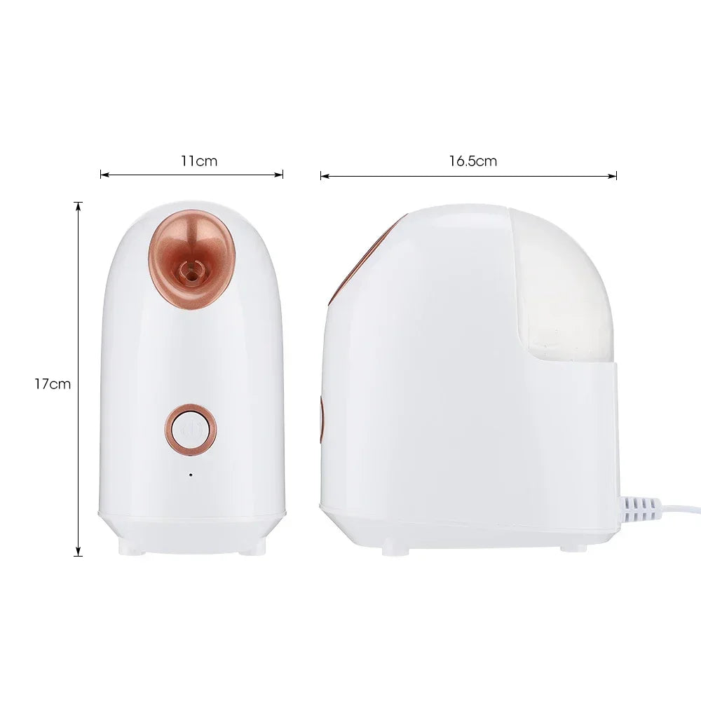 Face Steamer Humidifier Nano Mist Sprayer SPA Facial Nebulizer Steamer Moisturizing Beauty Skin Care Nano Steam Unclogs Pores