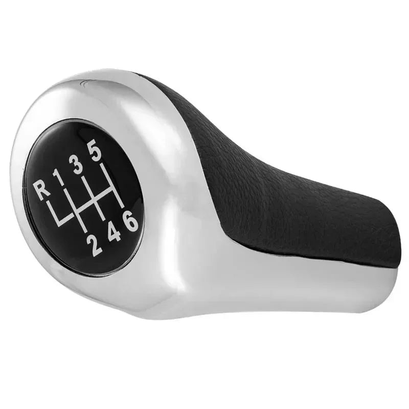 For BMW 1 3 5 6 Series E46 E53 E60 E61 E63 E65 E81 E82 E83 E87 E90 E91 E92 X1 X3 X5 Matt Chromed Gear Shift Knob 5 / 6 Speed