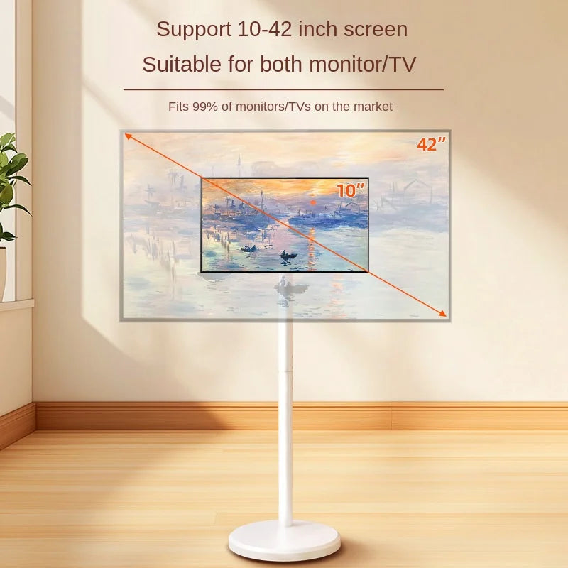 Modern Design TV Stand,Rolling TV Cart for 10-46 Inch OLED LED Monitors,TV Floor Stand Holds up to 88lbs,Max VESA 200x200mm