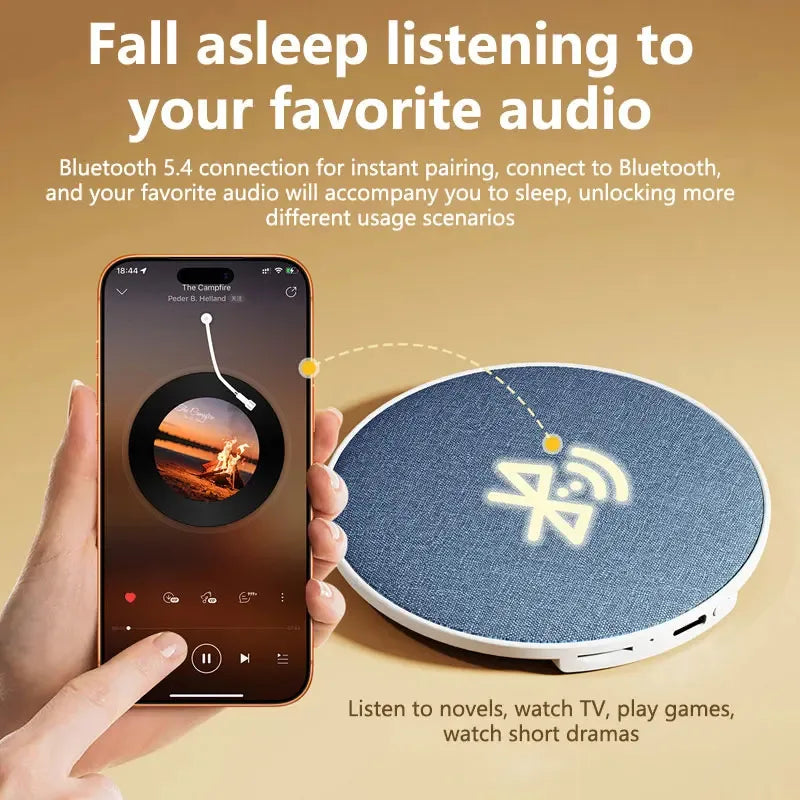 Bluetooth 5 4 Pillow Speaker HiFi Stereo Sound 360 Surround for Sleep Personal Wireless Bedside Music Player with Clear Audio