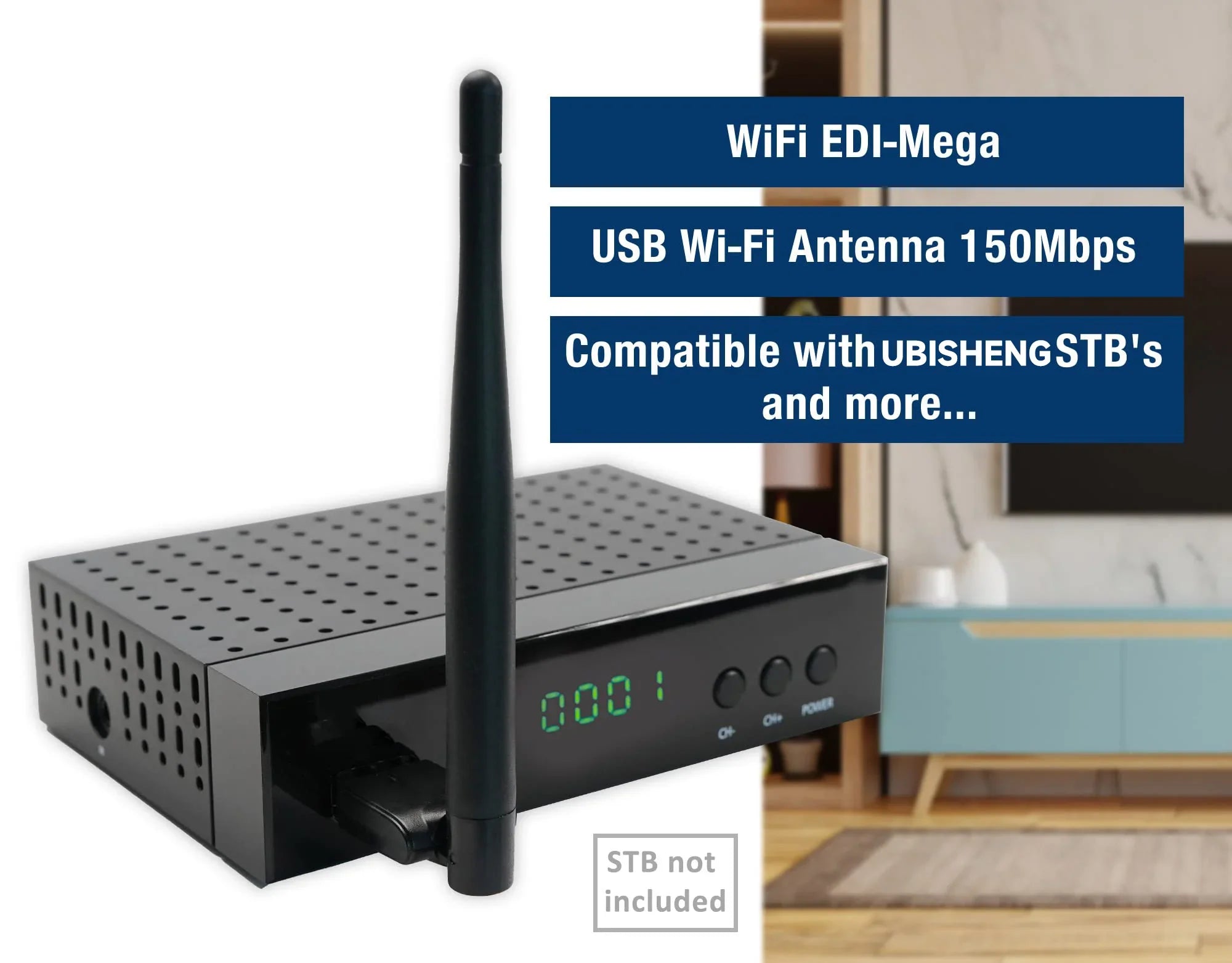150Mbps MT7601 Wireless Network Card Mini USB WiFi Adapter LAN Wi-Fi Receiver Dongle Antenna 802.11 b/g/n for Digital STB
