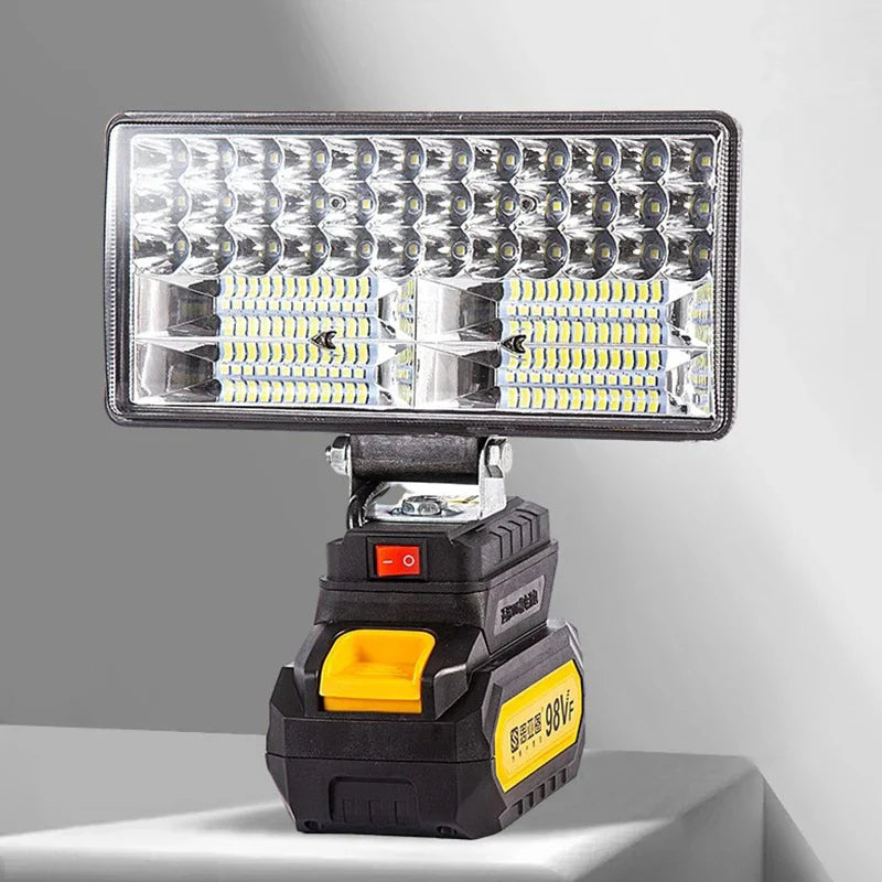 HOMEFISH For Makita 18V Li-ion Battery LED Work Light 3/4 Inch Flashlight Portable Emergency Flood Lamp Camping Lamp