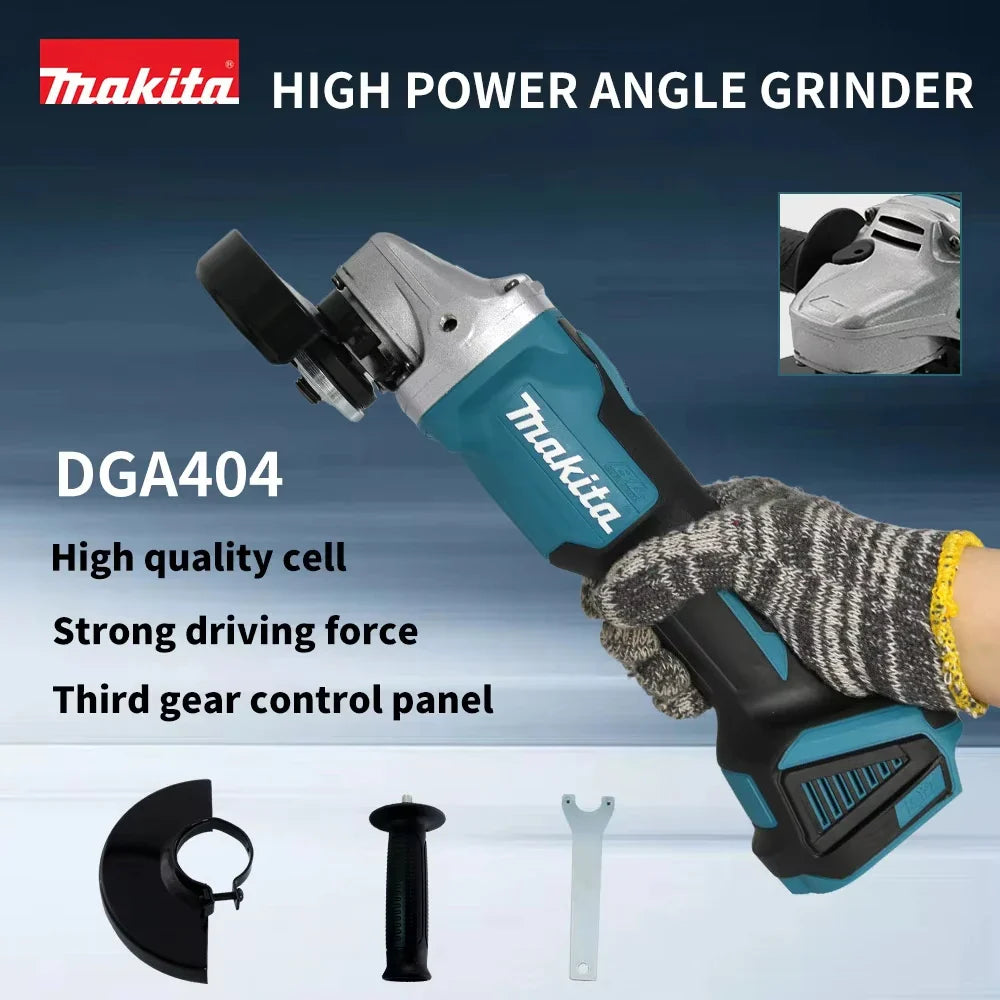 Makita DGA404 Brushless Electric Angle Grinder Rechargeable Cutting Machine 18V High Power Polishing Machine For Makita Battery