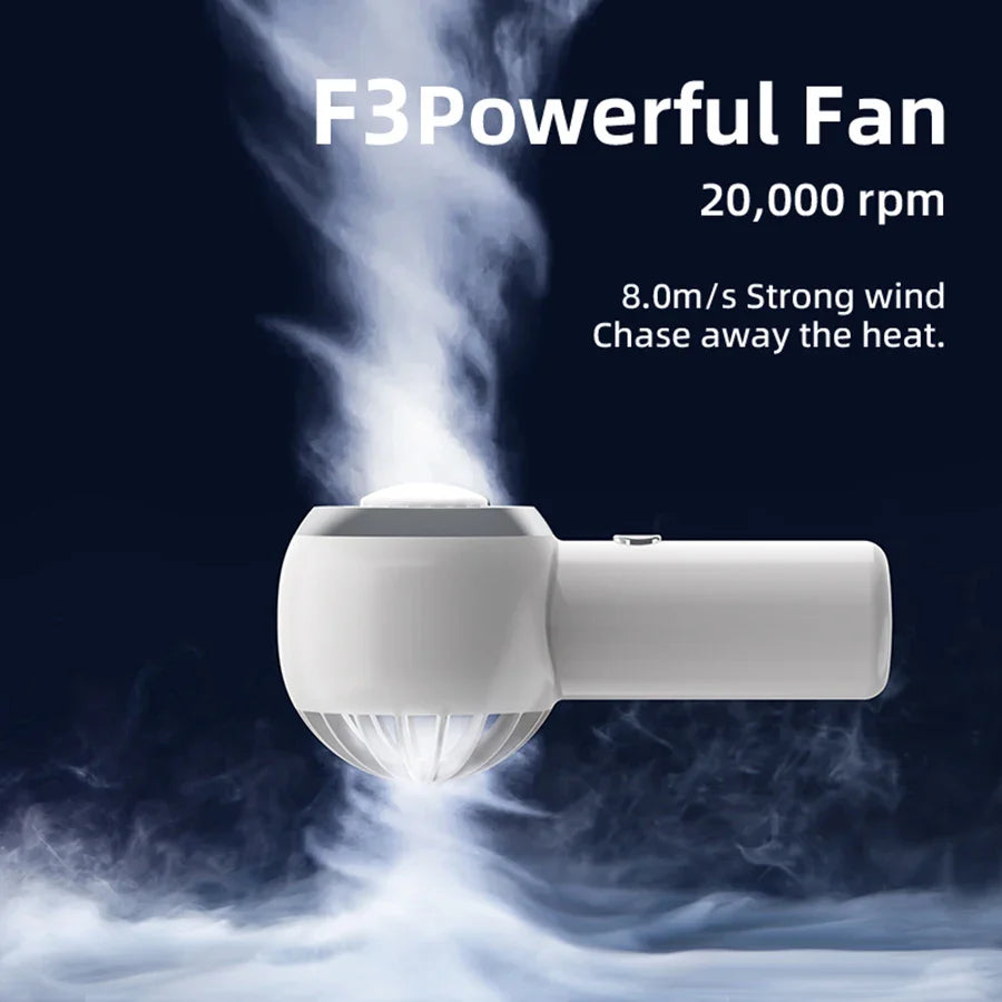 2025 New Handheld Mini Fan with 3 Level Speeds, Strong Wind, USB Pocket Fan Rechargeable, Easy Storage, Perfect for Outdoor Use.