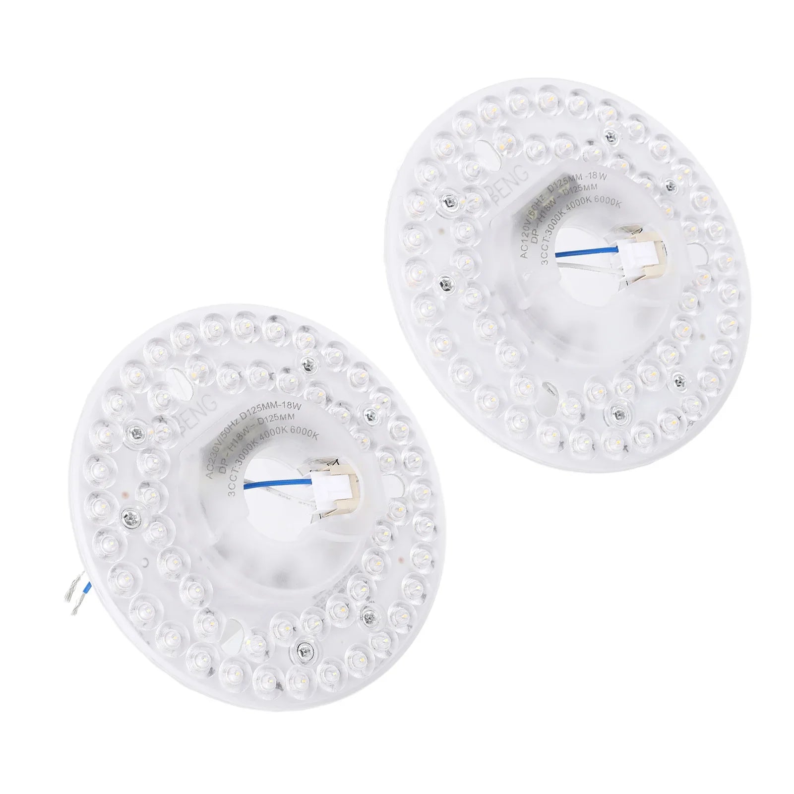 Ceiling Fan Light Replacement Panel Memory Function 3CCT 3000K 4000K 6000K Ceiling Fan LED Light 18W Energy Saving for Home