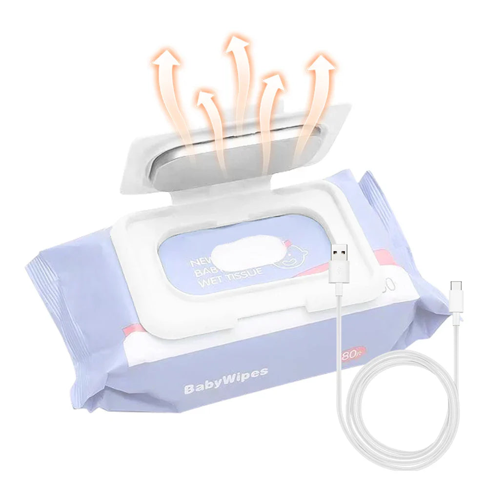 Baby Wet Wipes Heater 5V Portable USB Powered Baby Wet Wipes Warmer Heater Constant Temperature Perfect for Traveling