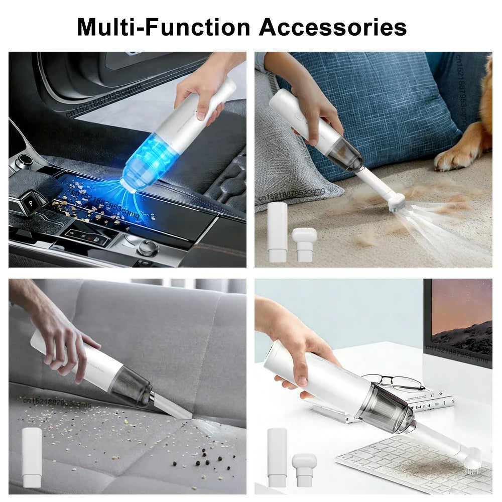 Car Vacuum Cleaner 13000PA Strong Suction Vacuum Cleaner USB Rechargeable Handheld Portable Car&Home Wireless Vacuum Cleaner