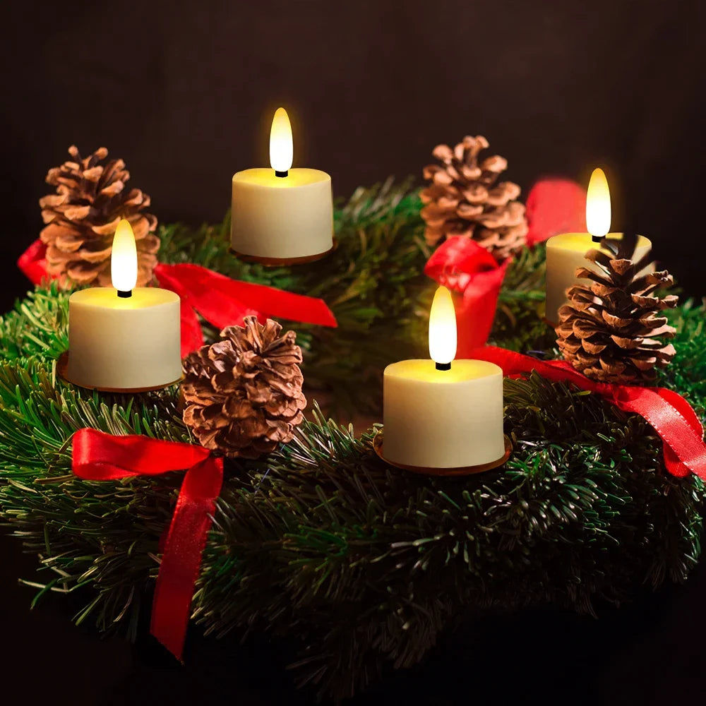 Flameless Candles Rechargeable ﻿Led Candle Electronic Lamp With Timer Remote For Home Decor Wedding Holiday Candle Lights