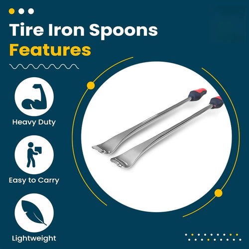 14.5" Tire Iron Spoons Lever Bar Changing Tires Repair Tool Kit Tyre Changer Remover for Motorcycle Bike Scooter Bicycle Mower