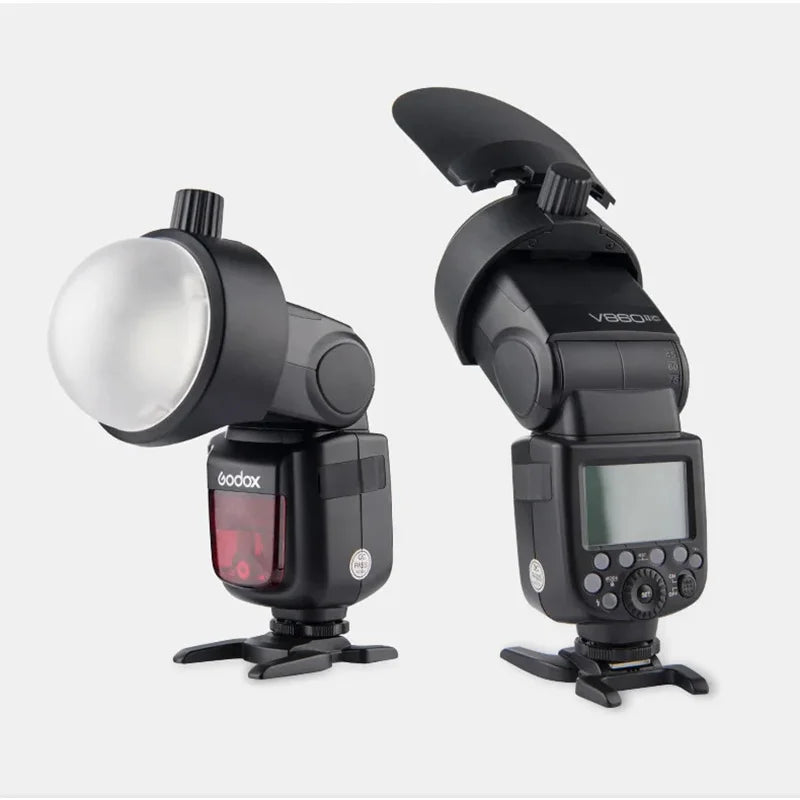 Shenniu AKR1 round lamp head magnetic attachment ad200pro accessory V1 flash semi-circular soft light cover set-top flash light