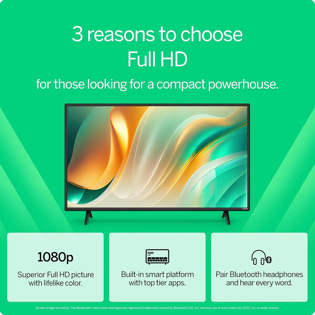 VIZIO 40-inch Full HD 1080p Smart TV with DTS Virtual: X, Alexa Compatibility, Google Cast Built-in, Bluetooth Headphone Capable