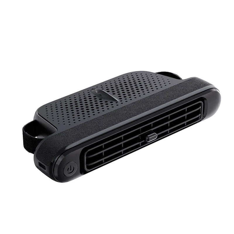 2024 New Portable Car Seat Cooling Fan USB Car Fan Cooler Mini Air Conditioner with 3 Gears Built-in Twin Turbo Fans Low Noise