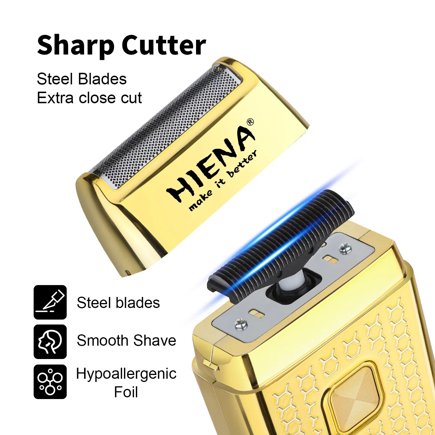 Hair Clippers for Men Professional Cordless Barber Clipper T-Blade Beard/Hair Trimmer Set Electric Razor Foil Shaver Nose Tr