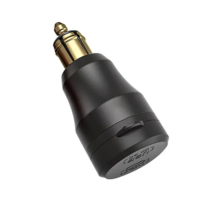 Motorcycle Waterproof Charger 30W QC3.0 USB C-type PD Power Adapter Hella DIN Plug Socket Quick Charger for BMW Ducati Triumph