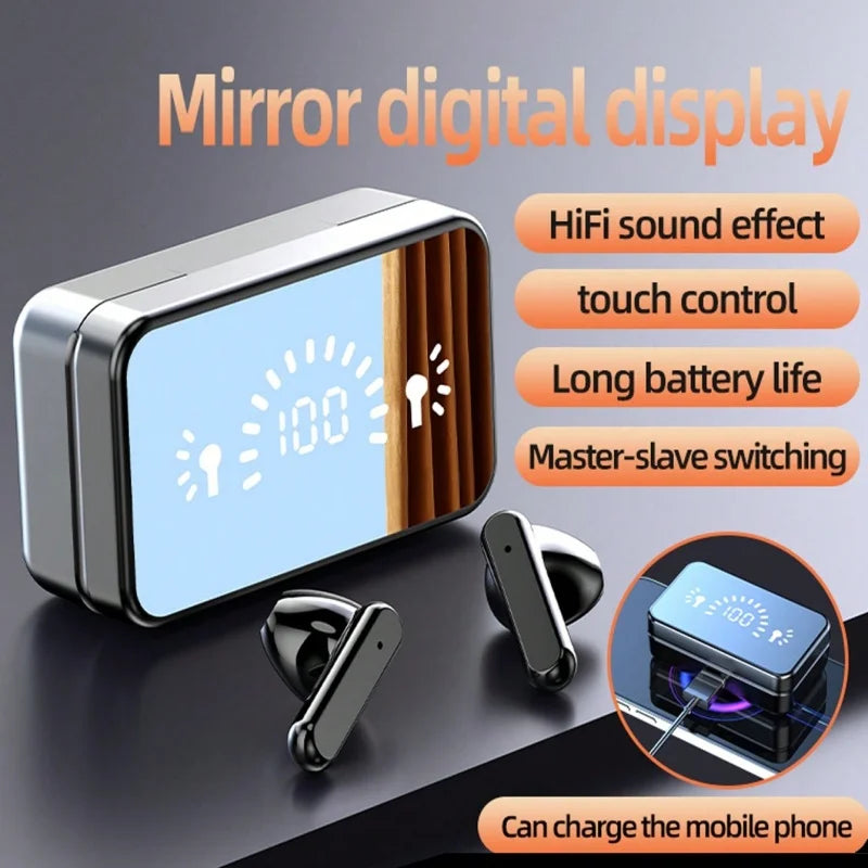 TWS S20 Bluetooth 5.3 Earphones Wireless Headphones Touch Control Gaming Headsets HIFI Stereo Sound Noise Reduction With Mic