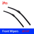 For Mazda 2 Demio DE 2007-2014  Car Front Wiper U-type Soft Rubber Boneless Wiper HD Quiet Durable Automotive Wiper  24"+14"