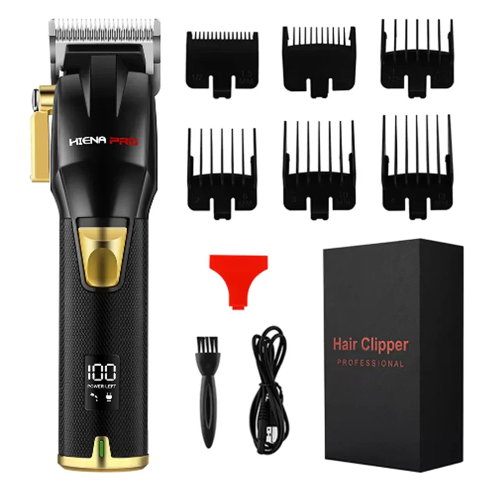 hiena Kemei Hair Trimmer Hair Clipper Professional Barber Trimmer Electric Shaver Hair Cutting Machine Rechargeable Trimmer Men