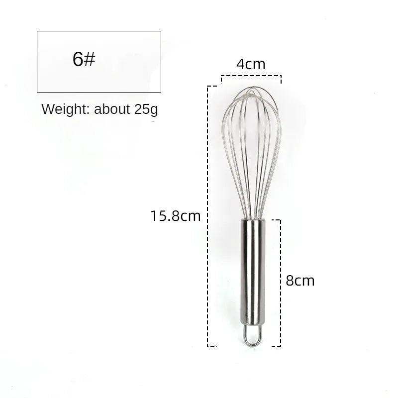 6/8/10/12inch Stainless Steel Egg Stirring Balloon Whisk Manual Egg Beater Mixer Kitchen Baking Utensil Cream Butter Whisk