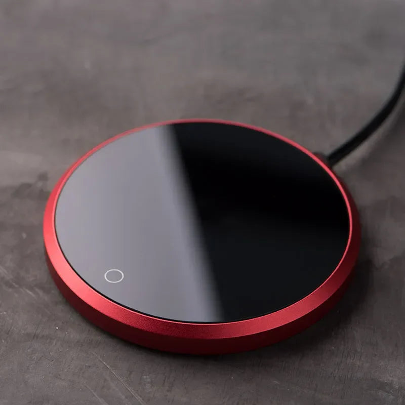 Electric Coffee Cup Warmer for Milk Water Tea Cocoa Home Office Desk Use Beverage Mug Warmer Heating Plate 8 Hours Auto Shut Off