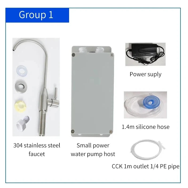 Electric Water Pump Faucet Galley Automatic Water Suction Pump 12V 1.5 L/ min Caravan Motorhome Boat Kitchen Water Pump