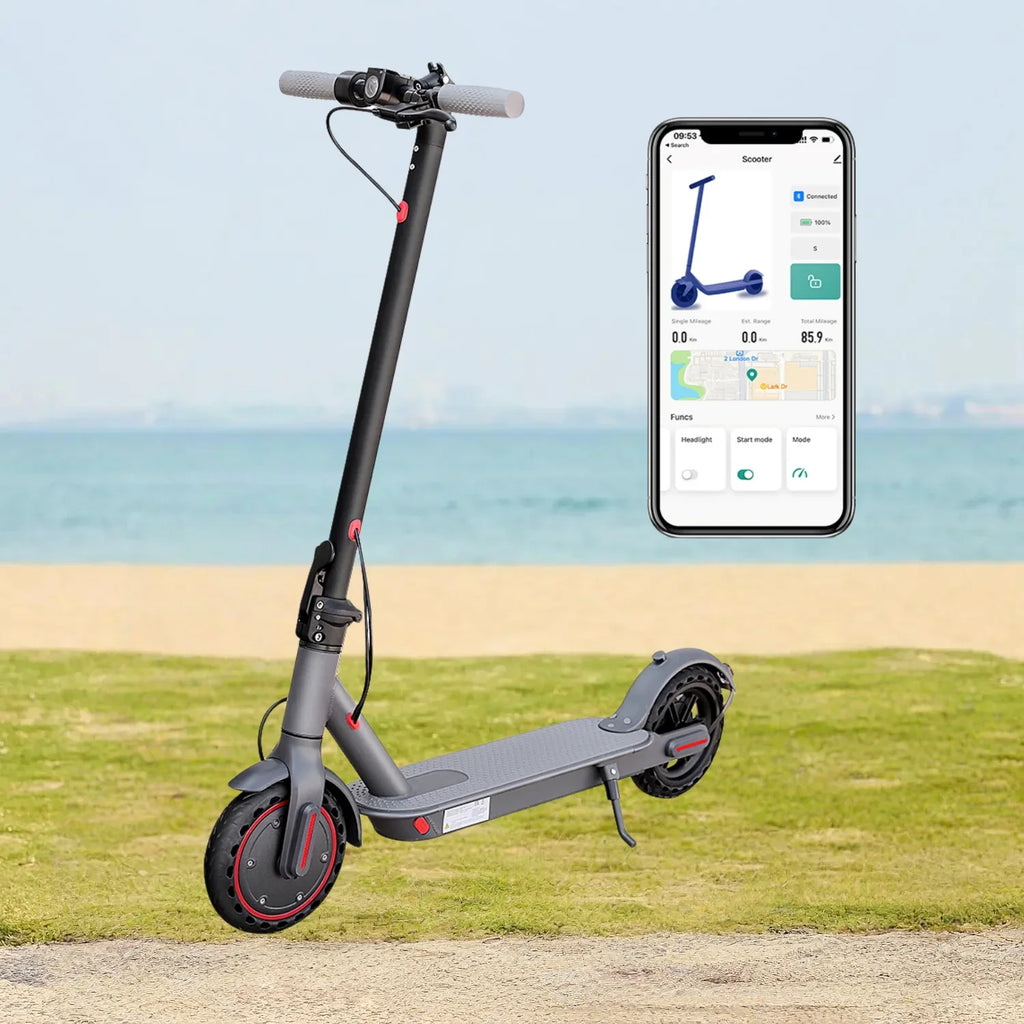 G5.0 Electric Scooter 36V High Capacity Battery 16Miles Long Range 19Mph 350W Motor 8.5Inch Tyres Foldable AOVOPRO Escooter