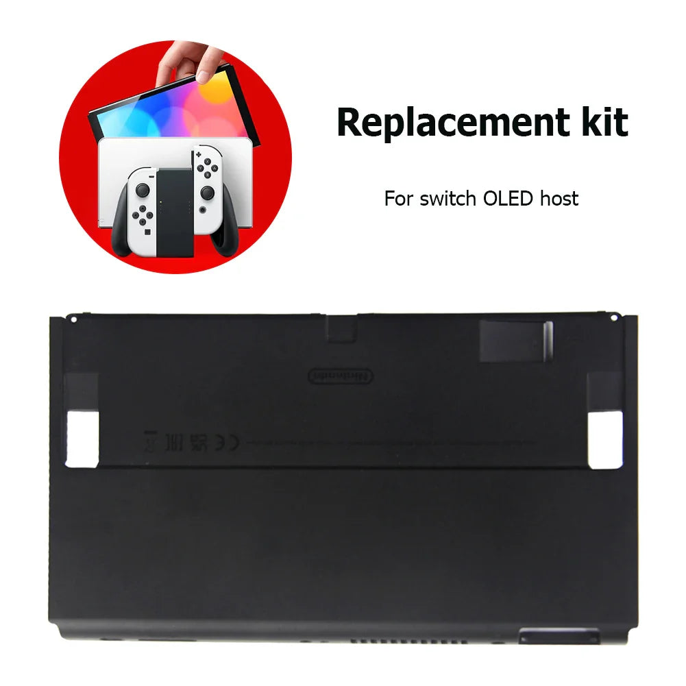 Faceplate for Switch OLED Housing Shell Backplate Cover Kits ABS Replacement Bottom Housing Shell Case Repair Parts Back Cover