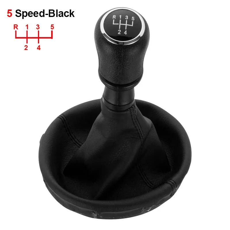 For VW Transporter Multivan Caravelle T5 2003 2004 2005 2006 2007 2008 2009 2010 Car 6 Speed Gear Stick Shift Knob Leather Boot