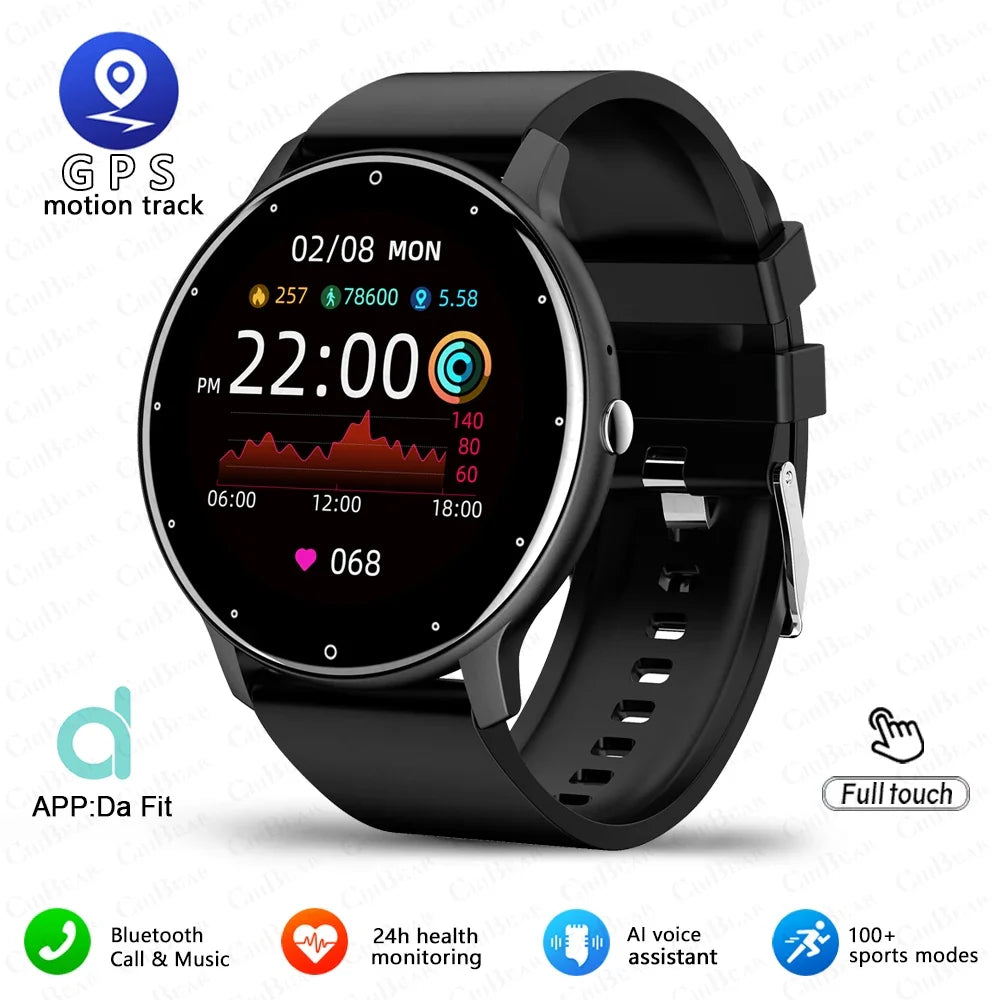 2026 New Ultra-Slim Smart Watch Men 100+ Sports Modes Heart Rate Monitoring AI Voice Assistant Bluetooth Call Smartwatches