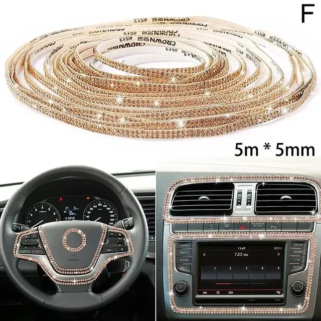 Car Decorative Stickers Auto Crystal Artificial Diamond Girls Car Decoration Accessories Auto Interior Cover  Waterproof amagi