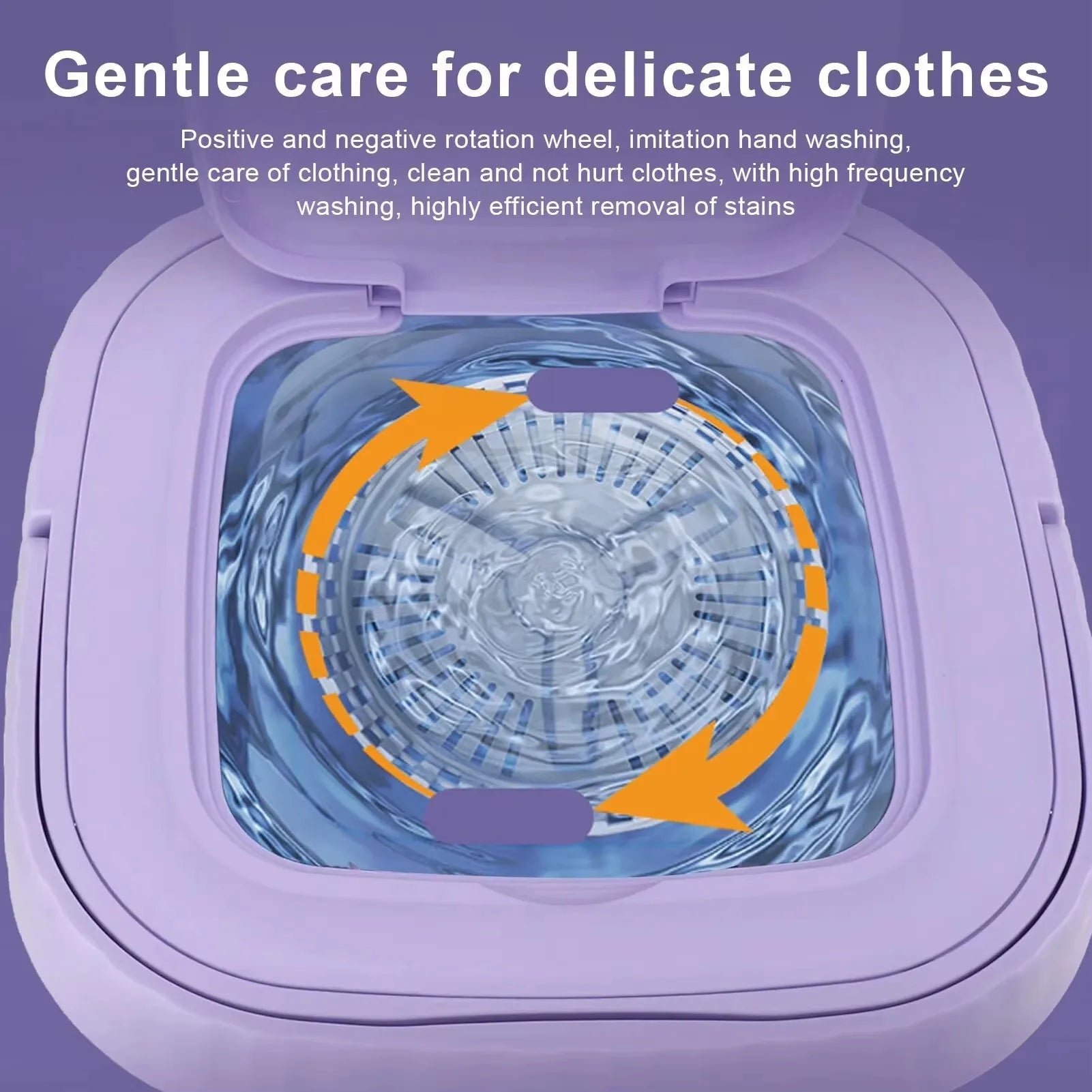 Household Portable Small Mobile Washing Machine with Spin Dryer for Socks Underwear Baby Clothes Mini Folding Washing Machine