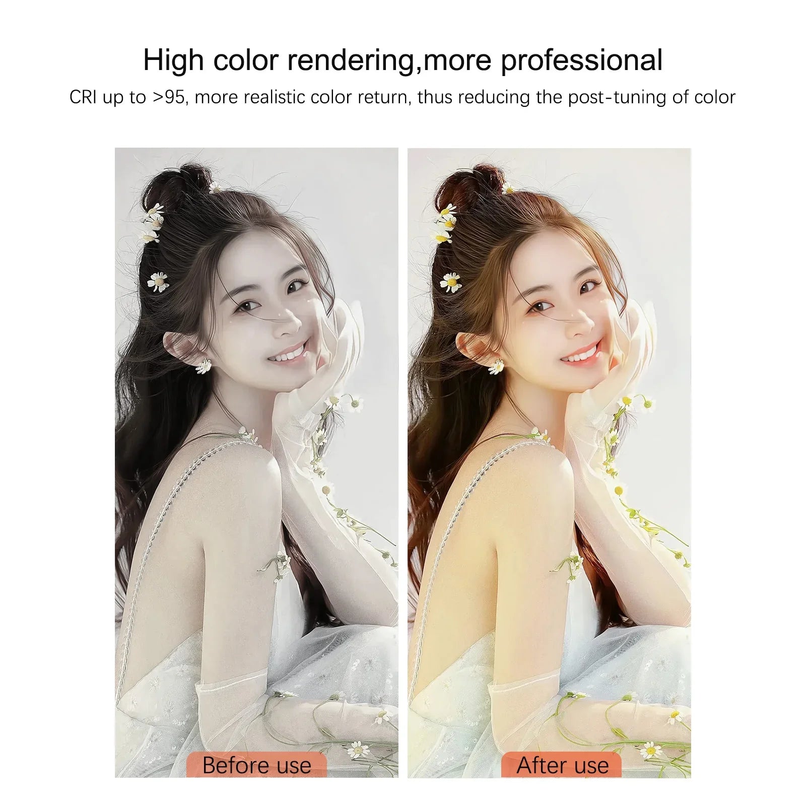 12W 192PCS high brightness LED Photography Live fill light With 3000Mah lithium battery  2500K-9000K Color Temperture Self Light