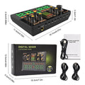 Gaming Audio Mixer,Streaming Mixer with Audio Interface BT Sound Board Voice Changer Sound Card,for PC Phone Live Streaming