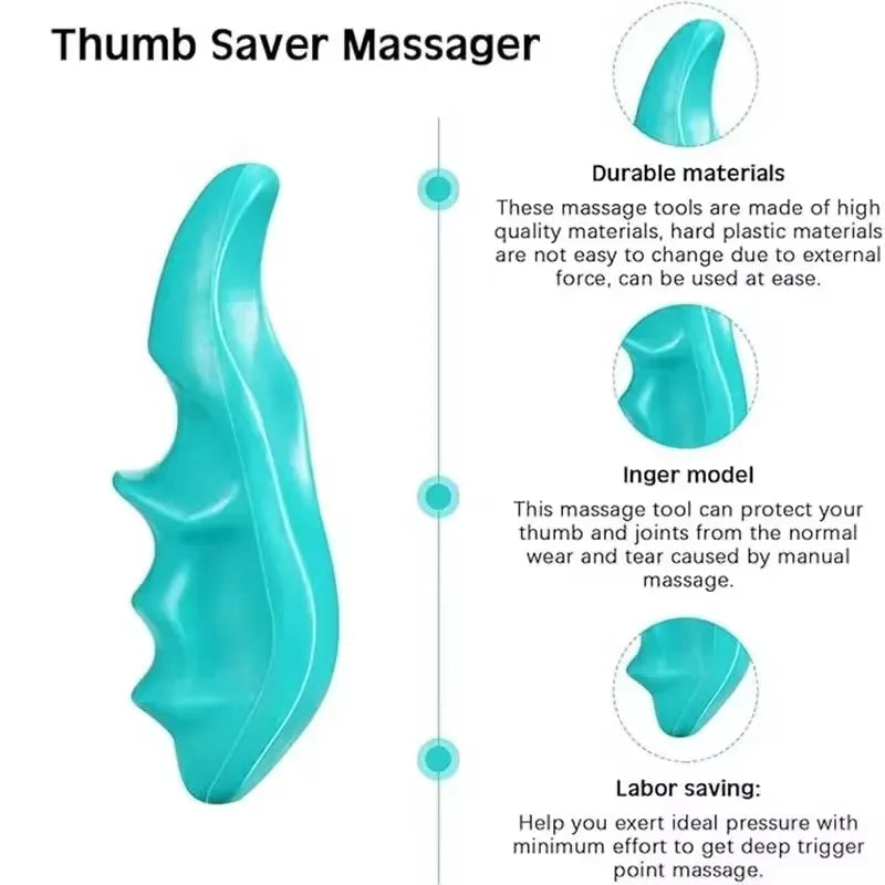 Mini Massager Thumb Finger Pressure Press Trigger Point Manual Deep Physiotherapy Massage Tools Full Body Muscle Relax Stick
