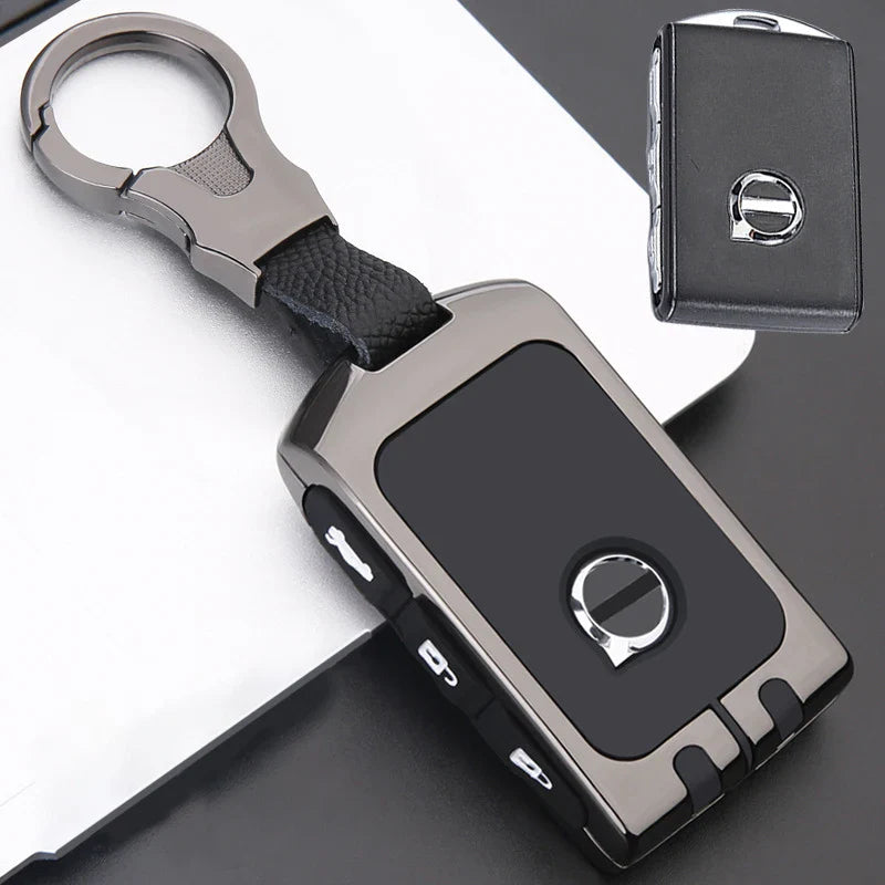 Car Zinc Alloy Key Case Holder Cover Shell For Volvo XC40 XC60 S90 XC90 V90 2017 2018 T5 T6 T8 Fob Smart Key Protection Bag