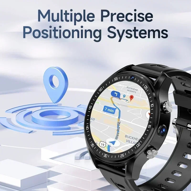 5G Smartwatch A7 Amoled SIM card Dual camera GPS WIFI Connect AI voice assistant Google Play Store Smart watch men and women