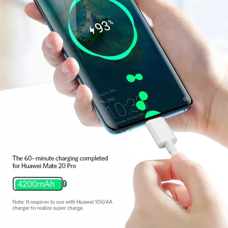 3/1PCS Quick Charging Cable 120W 10A USB A To Type C Fast Charger High-speed Data Transfer Wire Cords for Samsung Xiaomi Huawei