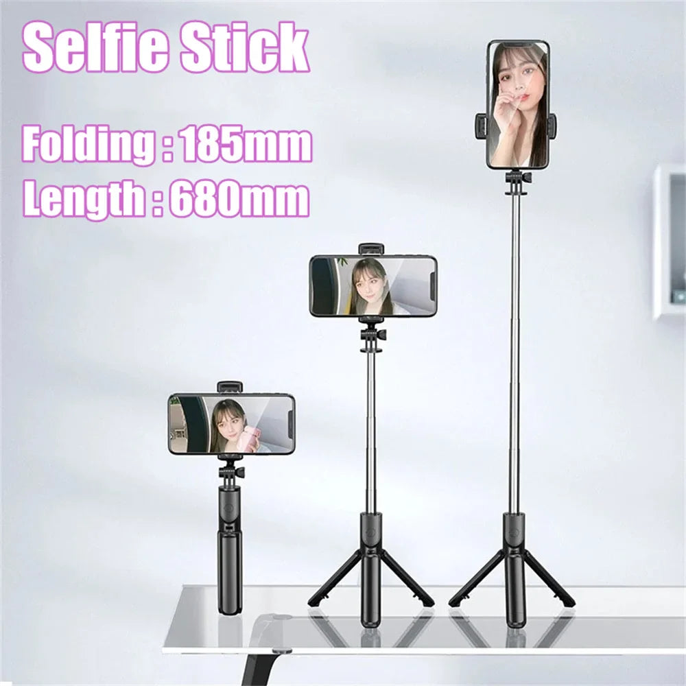 BSLIUFANG Wireless Bluetooth Selfie Stick tripod monopod stand Phone holder for Outdoor travel 3 IN 1