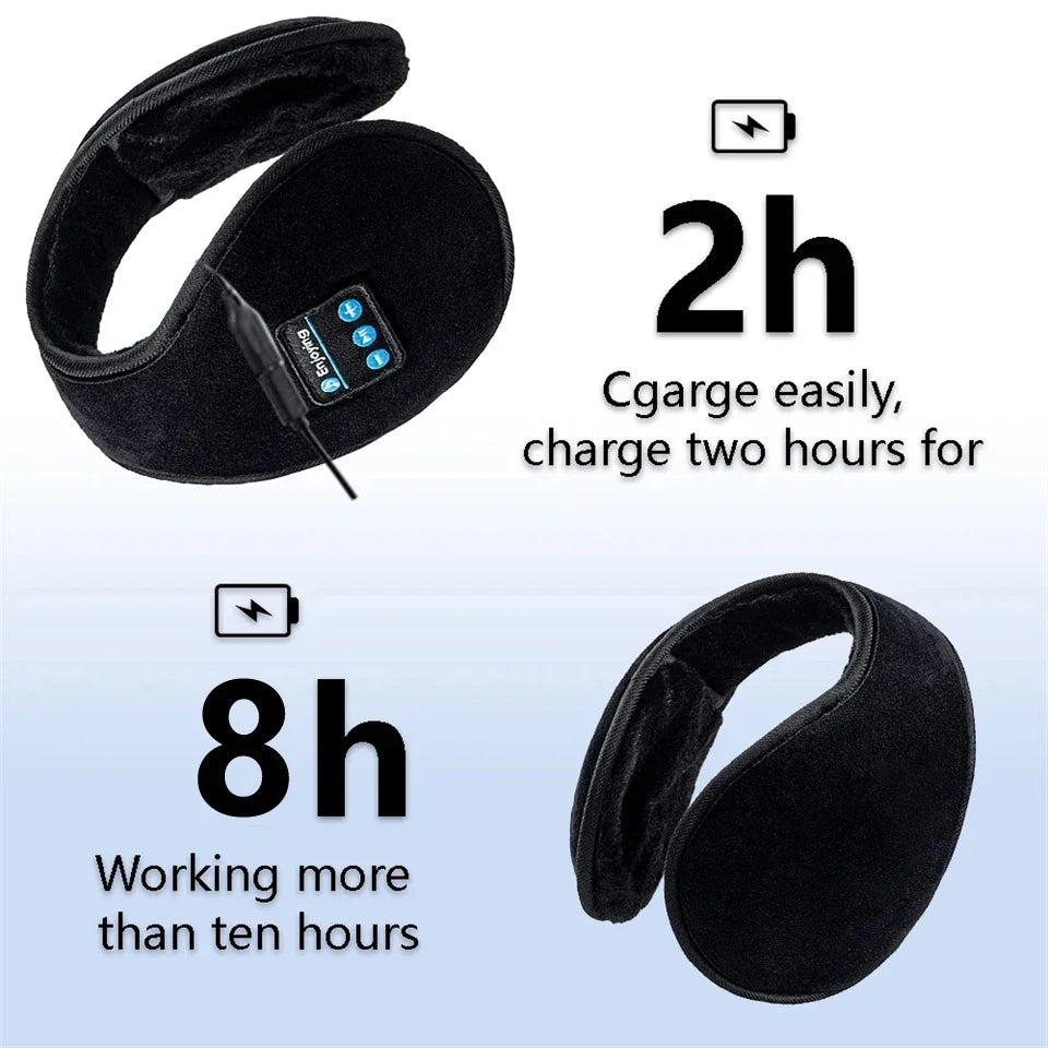 Wireless Ear muffs Bluetooth Headphones Earmuffs Winter Earplug Casual Cap Sports riding warmer Earmuff men women music Earphone
