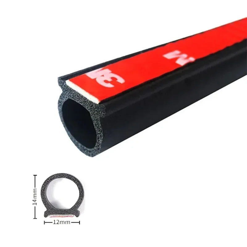 4 Meters Shape B P Z Big D Car Door Seal Strip EPDM Rubber Noise Insulation Weatherstrip Soundproof Car Seal Strong Adhesive