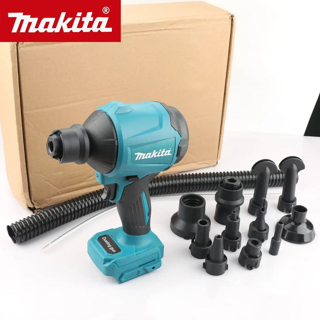 Makita DAS180 Brushless Air Blower Cordless Air Dust Removal Gun with Nozzle 18V Multifunction Dusting Machine Inflator Tool